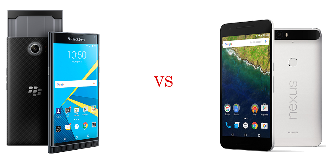 BlackBerry Priv versus Nexus 6P 1